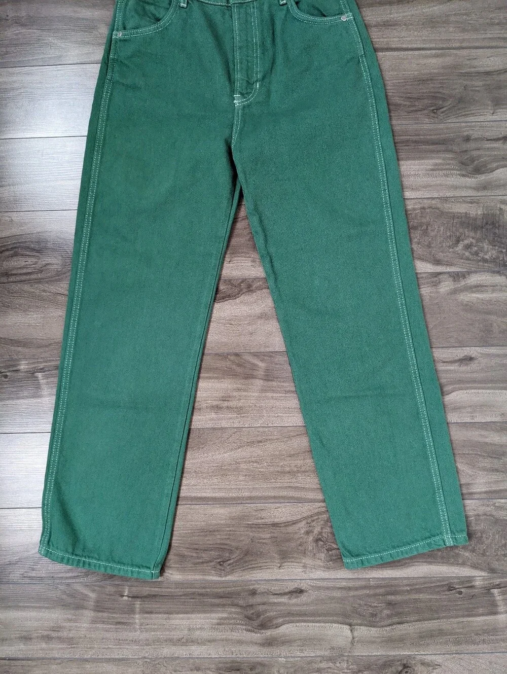 Reformation Women's Jeans Cowboy High Rise Straight Jeans Green Size 28 - Picture 4 of 12
